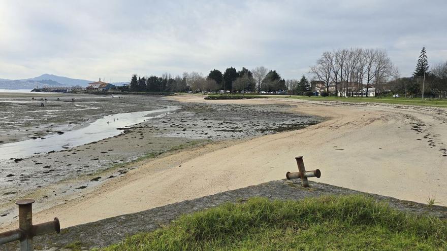 El arenal de Meira, en la zona de Samertolaméu. |  Santos Álvarez