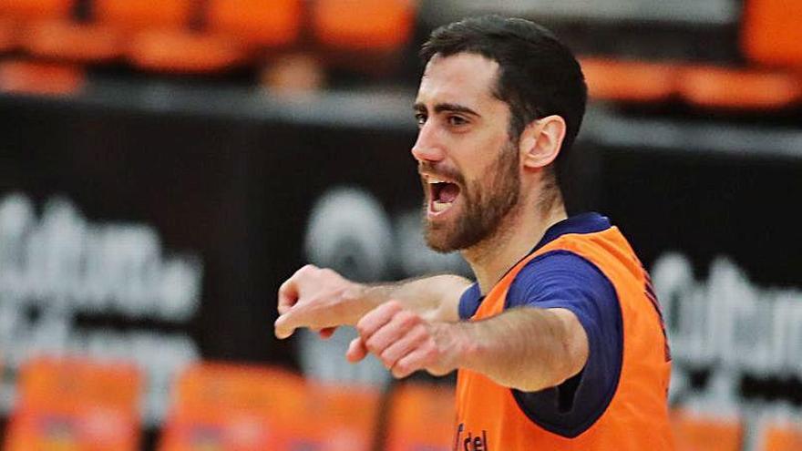 Joan Sastre, durante uno de los últimos entrenamientos del equipo masculino.