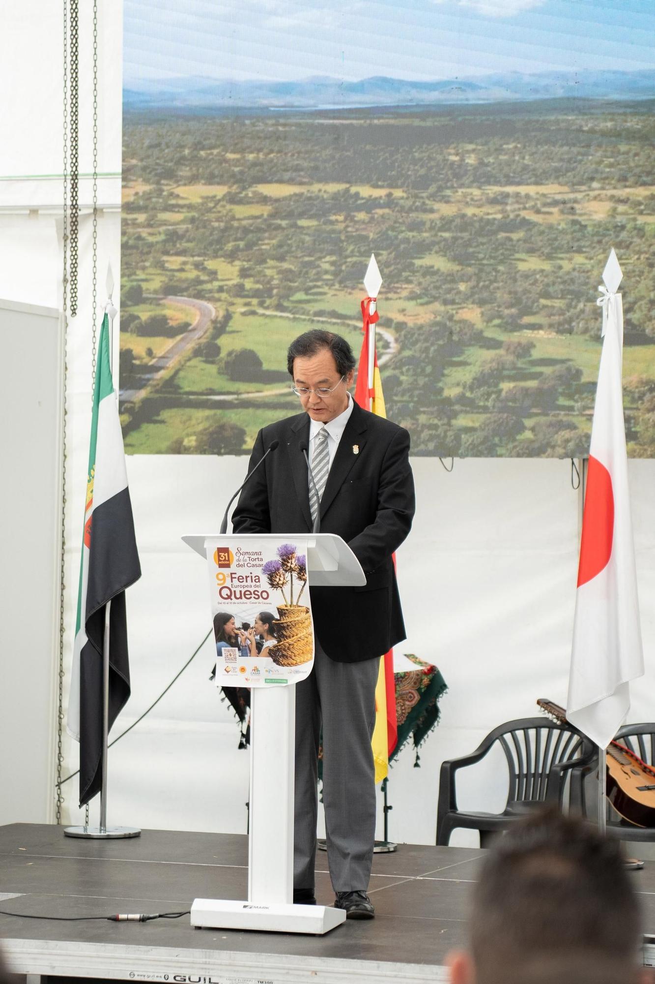 Así ha sido el acto inaugural de la Feria del Queso de Casar de Cáceres