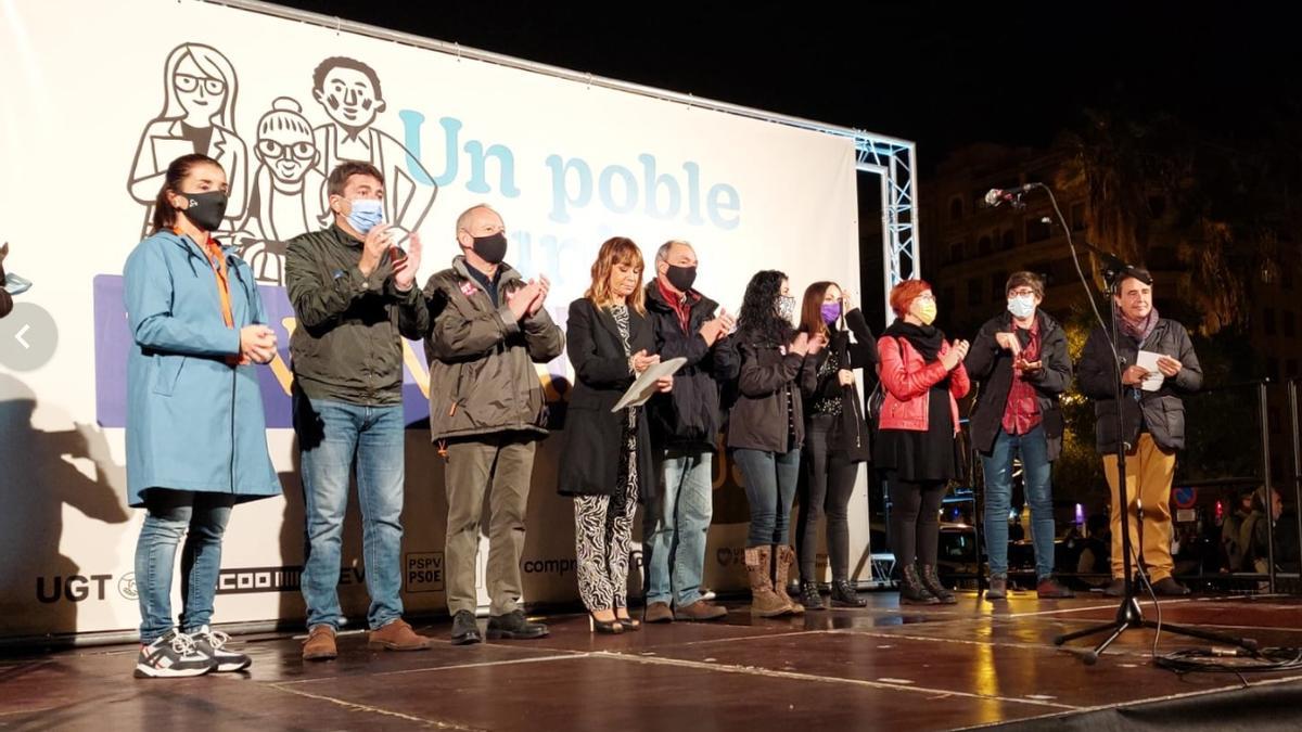 Final de la manifestación