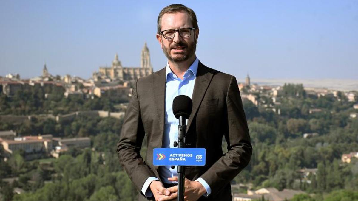 El portavoz del Grupo Popular en el Senado, Javier Maroto, este 28 de agosto de 2021 en Segovia.