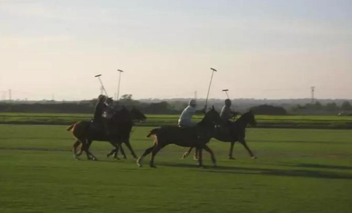 Jugadores en un campo de polo de Mallorca