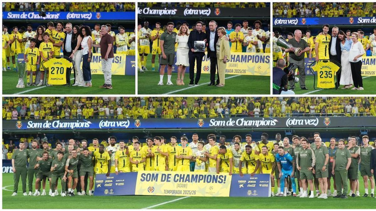 Galería | Las emotivas celebraciones del Villarreal de Champions, en imágenes
