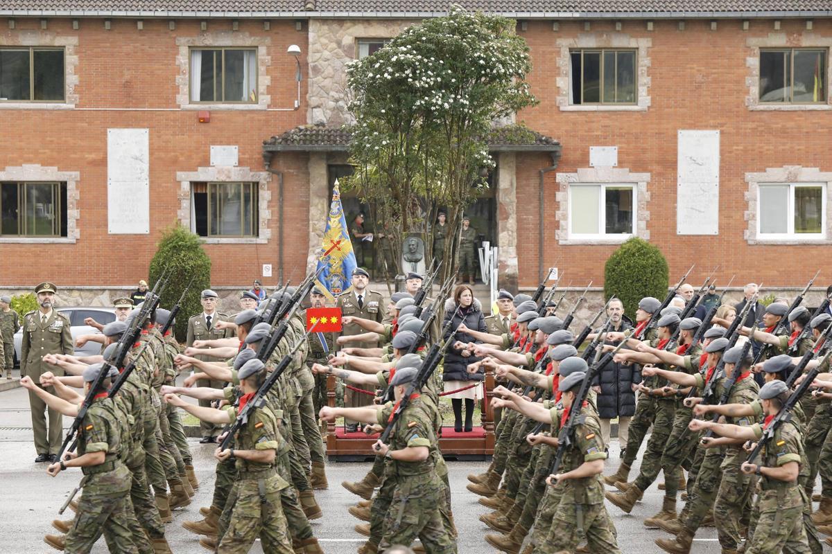 Desfile con el que finalizó el acto.