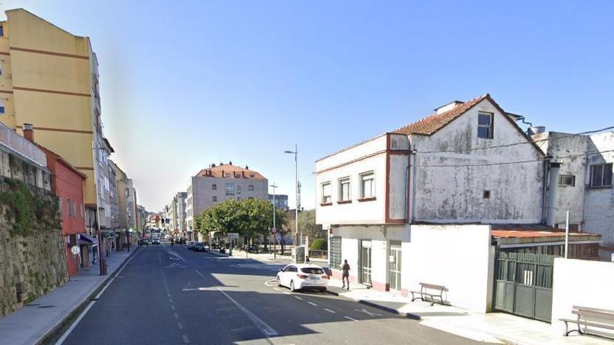 Vista de la Avenida de Vigo de Chapela.