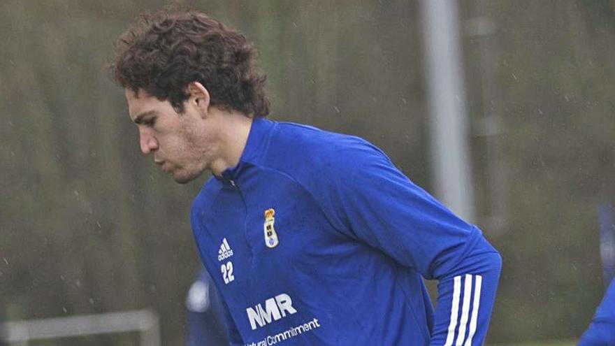 Blanco Leschuk, en un entrenamiento.