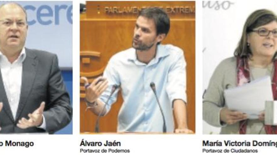 PP, Podemos y C&#039;s están dispuestos a sentarse a negociar los presupuestos extremeños