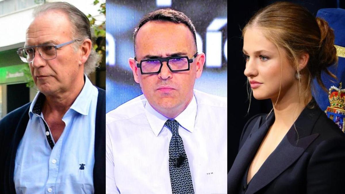 Bertín Osborne, Risto Mejide y la princesa Leonor en tres imágenes de archivo