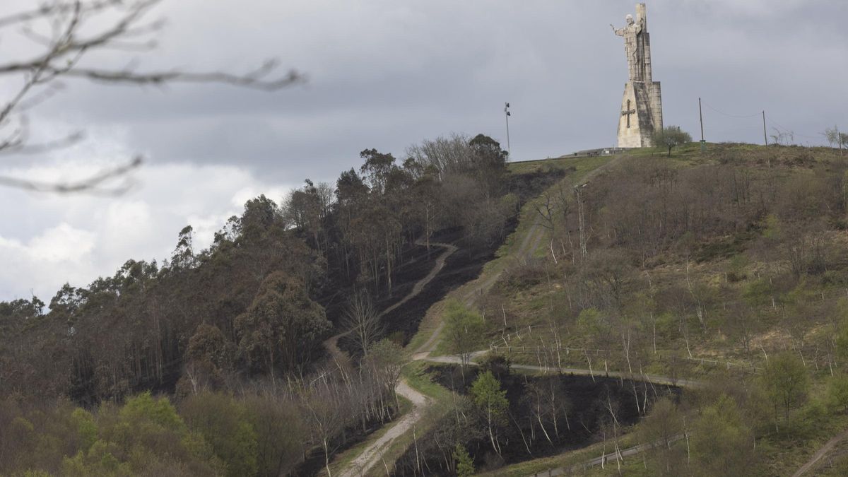 El aspecto del Naranco tras unos incendios históricos