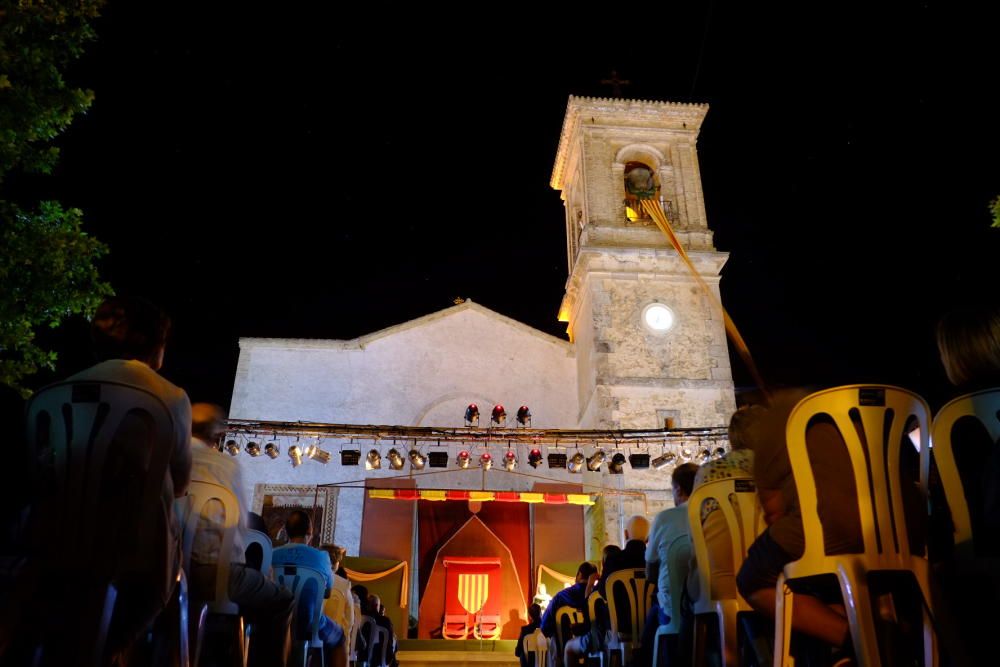 La representación de del Tractat d'Almirra celebrada ayer