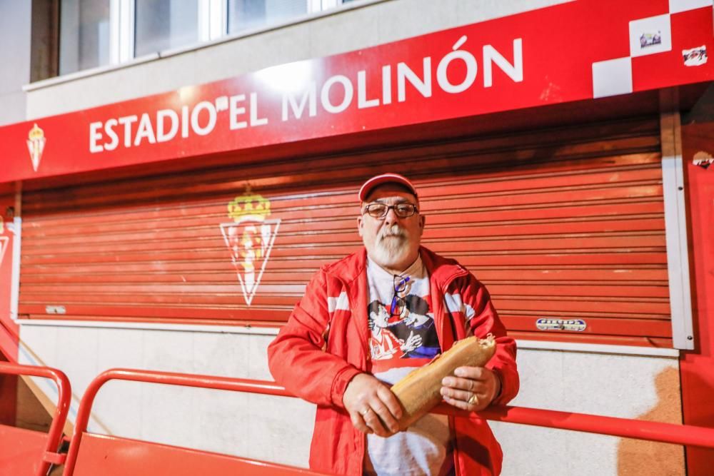 Colas en El Molinón para las entradas ante el Valladolid