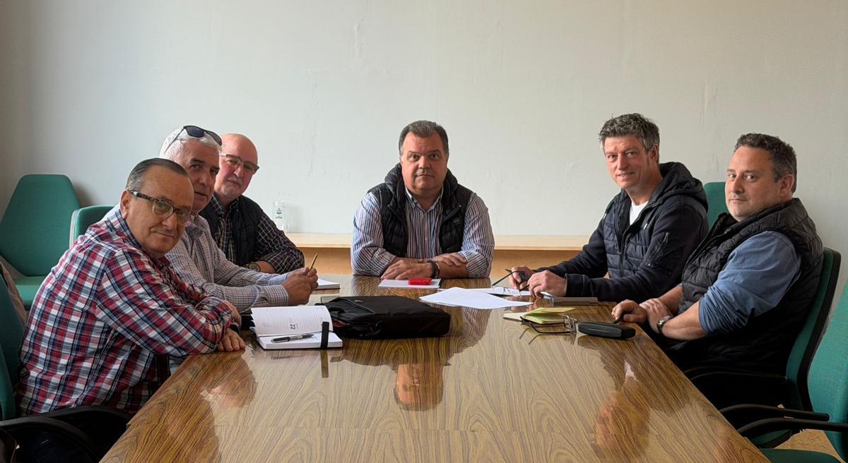 La reunión entre responsables del SOMA y promotores del museo.