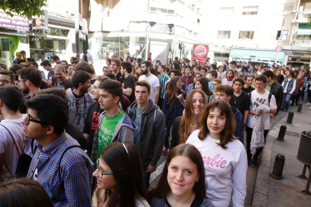 Manifestación en Murcia contra la Lomce