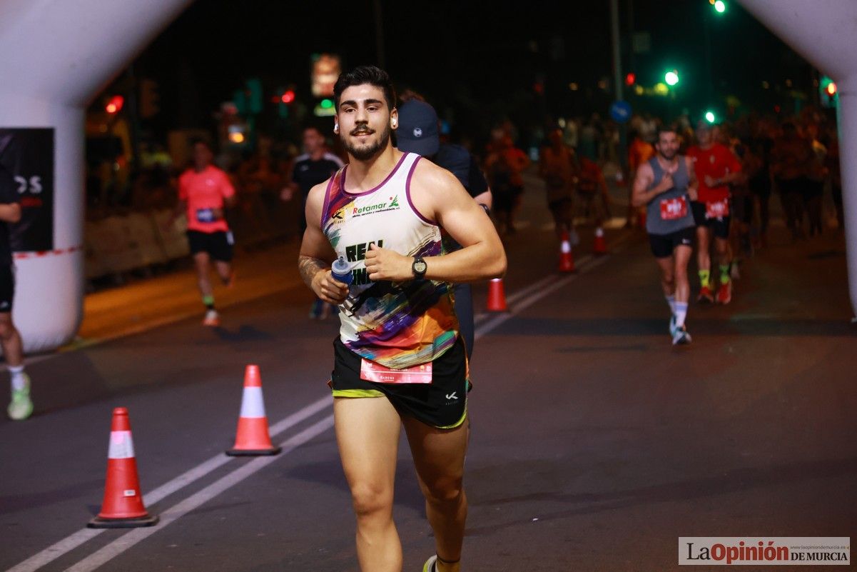 Las mejores imágenes de la carrera nocturna de Murcia