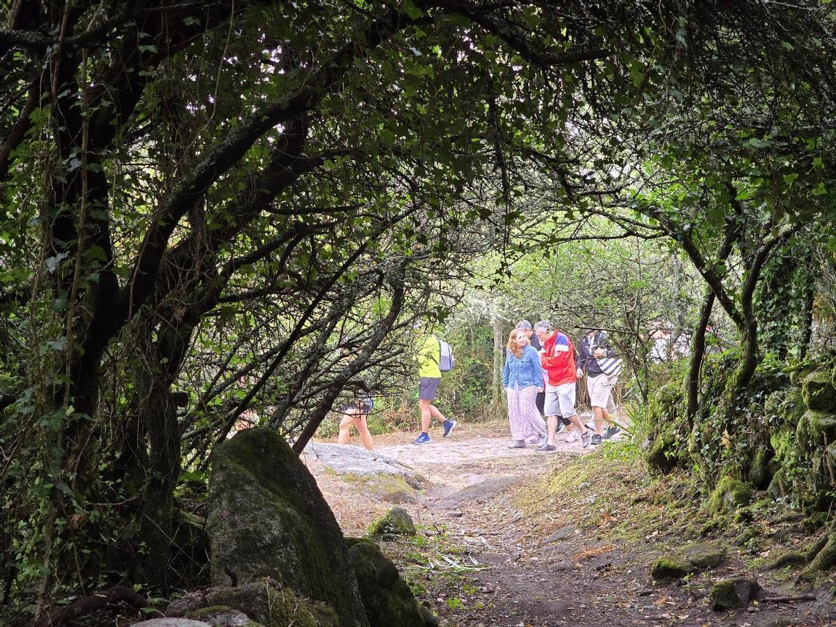 Visitantes en Sálvora.