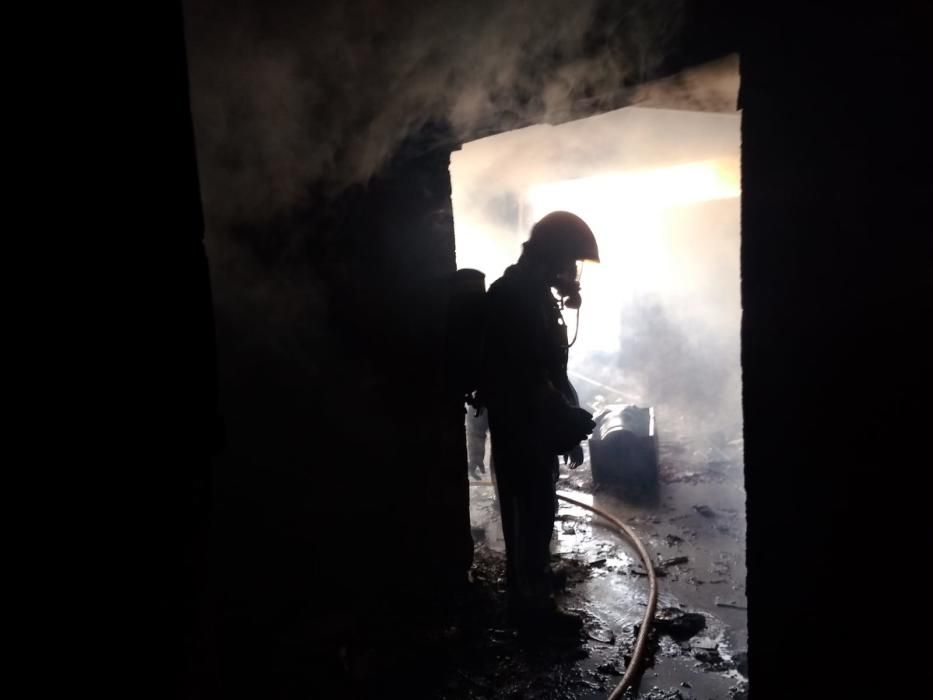 Así quedó el apartamento tras el incendio