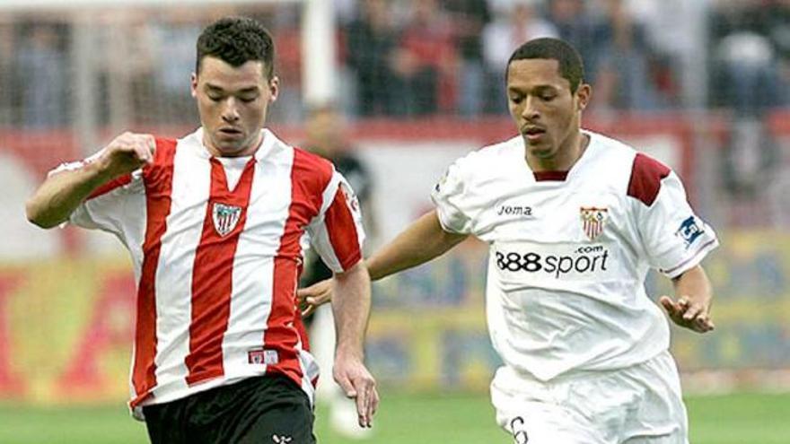 Arroyo, el día que debutó en Primera en Sevilla.