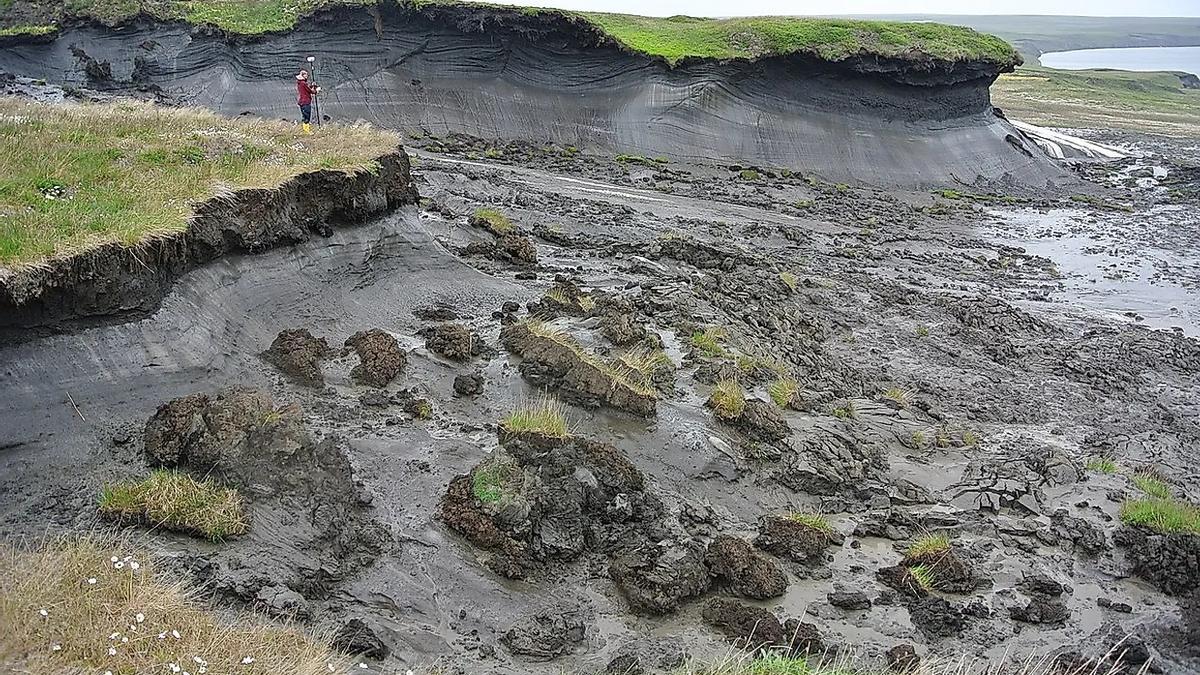 El permafrost se derrite y libera gases de efecto invernadero