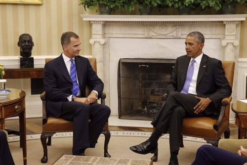 Obama recibe a los Reyes en la Casa Blanca