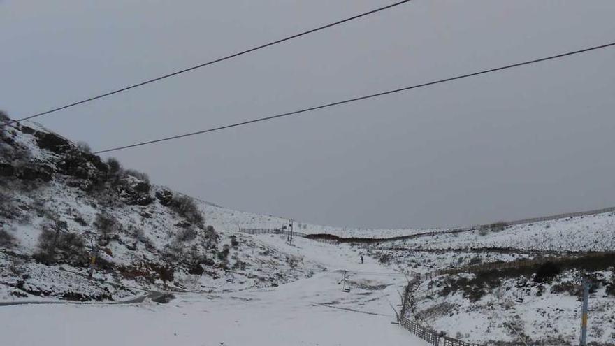 La pista del Tubo, en Pajares, la temporada pasada.