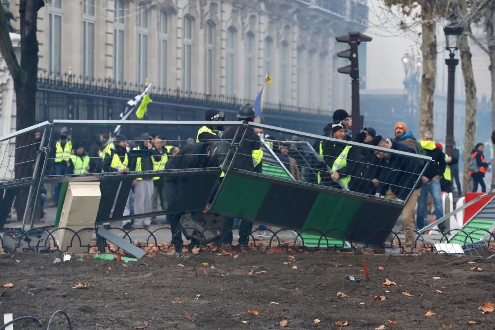 Protesta en París de los ''chalecos amarillos''