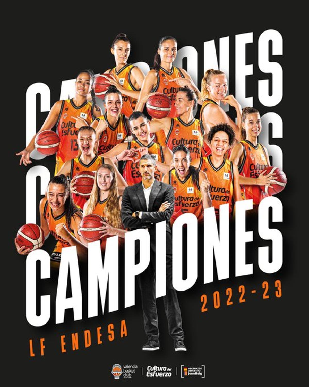 Campeonas de la Liga Endesa Femenina por primera vez en la historia.