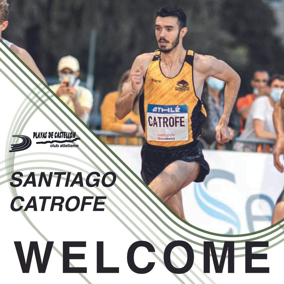 Santiago Catrofe posee una buena marca marca de 3:35.82 en 1.500 metros y que se ha mostrado muy competitivo en la temporada de cross.