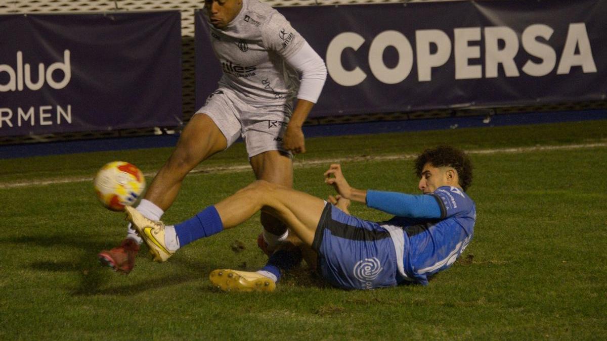 Quicala, durante el partido ante el Ourense