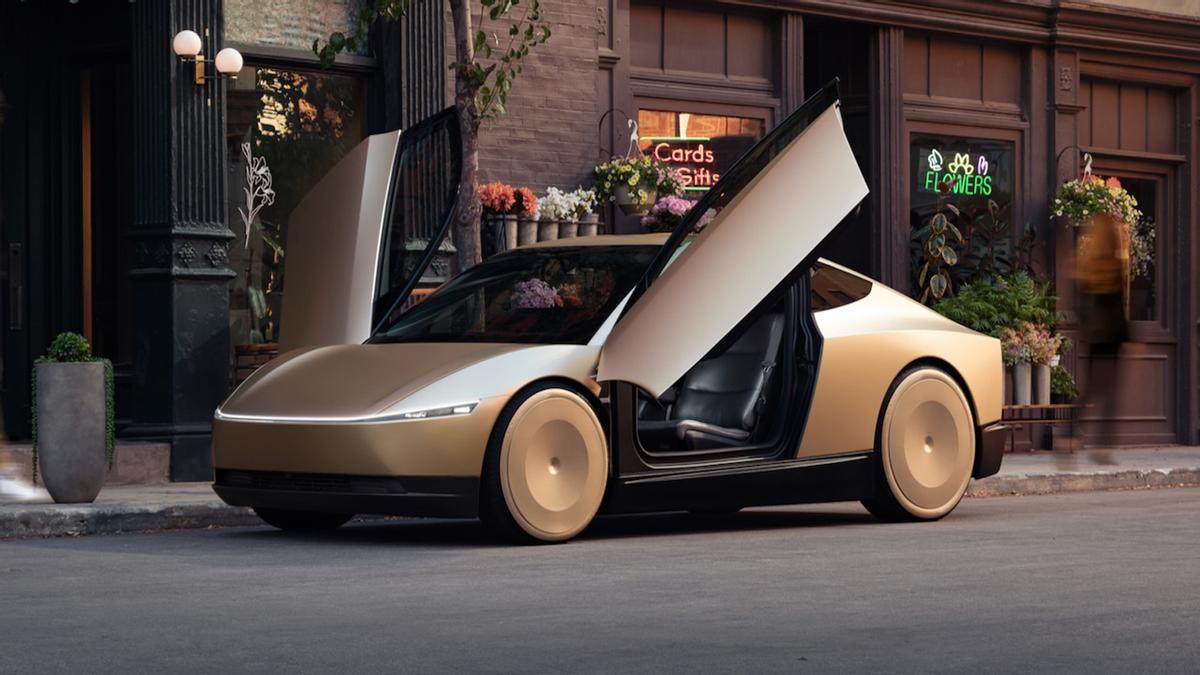 Prototipo de Cybercab de Tesla, presentado en el evento "We, Robot".