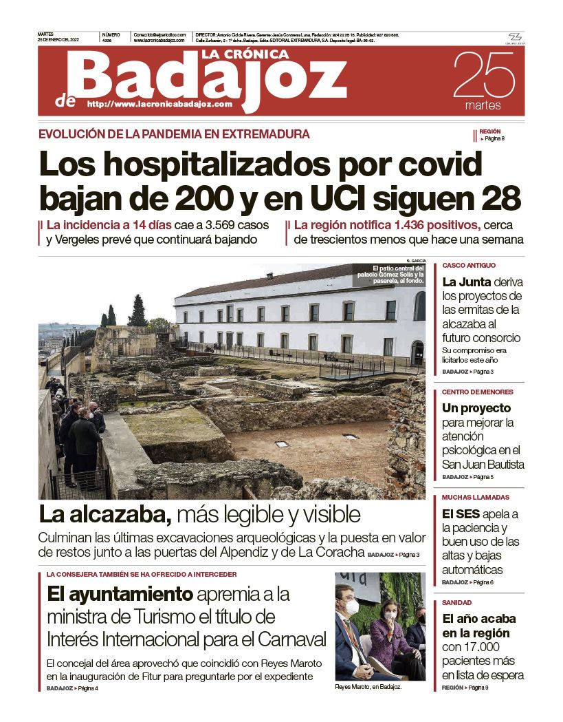 Consulta la portada correspondiente al día 25 de enero del 2022