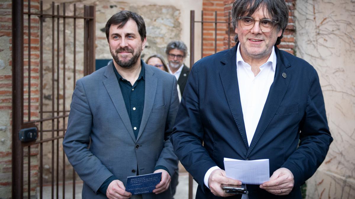 Toni Comín y Carles Puigdemont, en una imagen de archivo.