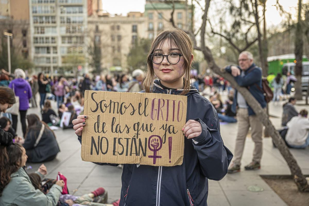 Manifestación del 8M en Barcelona