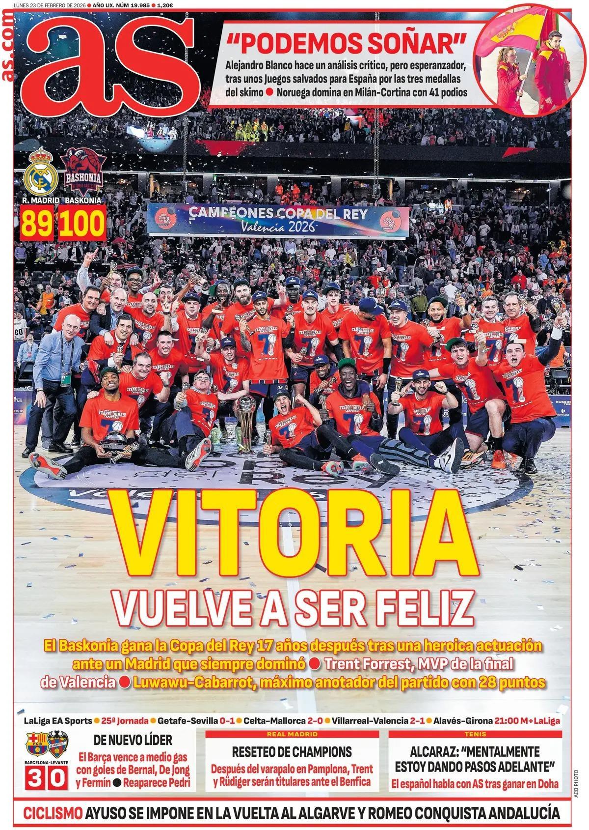 Estas son las portadas de la prensa deportiva de hoy