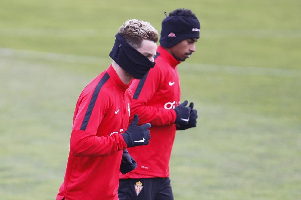 Entrenamiento del Sporting de Gijón