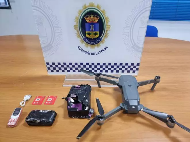 Interceptan un nuevo dron en la cárcel de Alhaurín