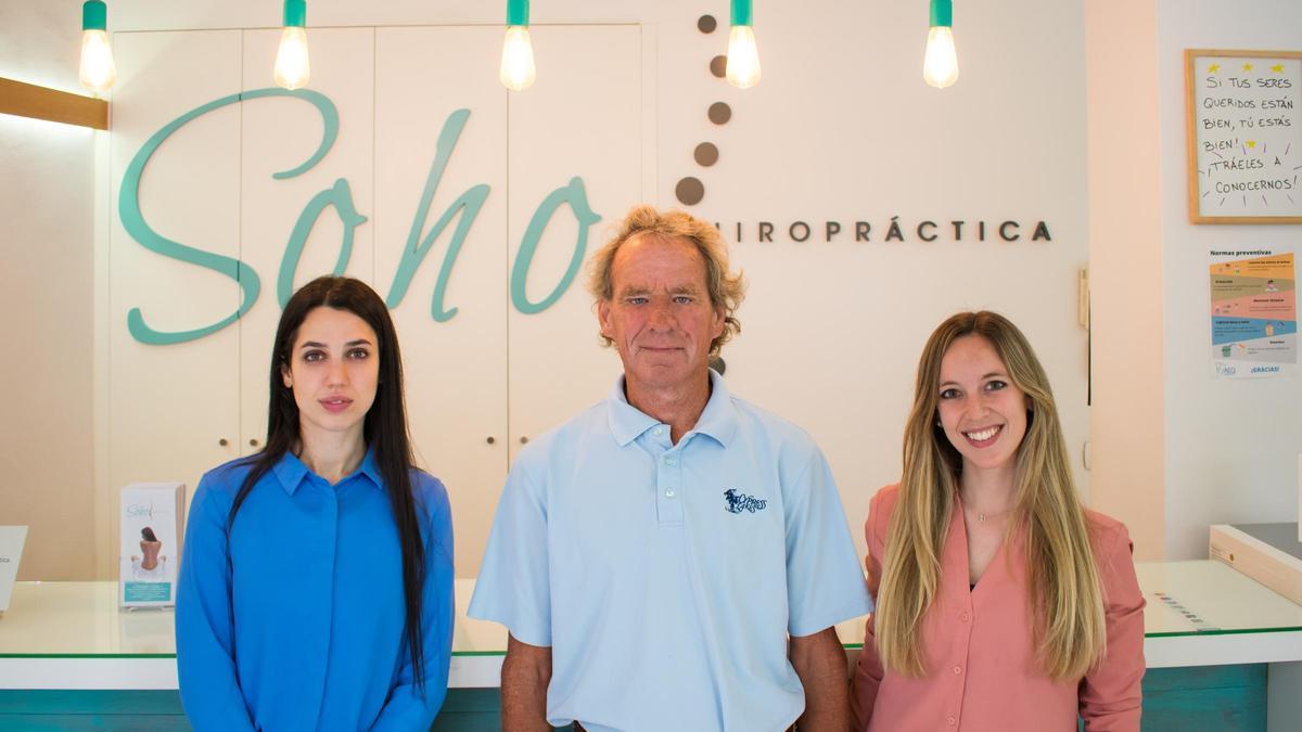 Profesionales del Centro Soho Quiropráctica de Málaga.