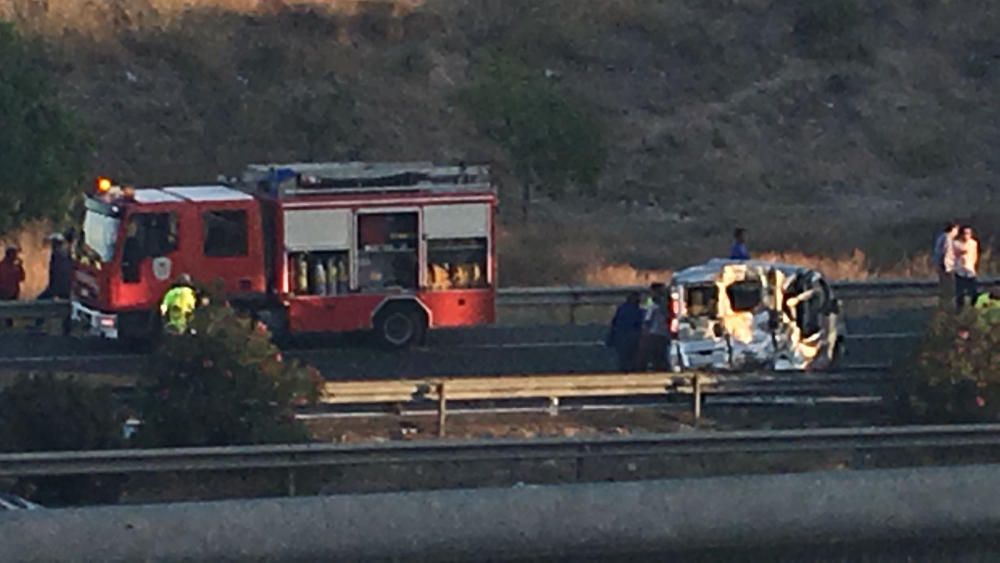 Grave accidente en Sangonera la Seca