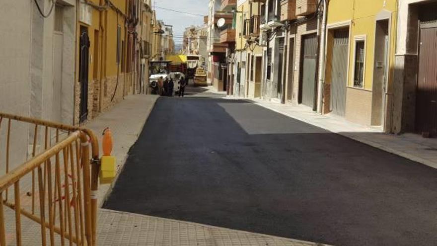 La calle Ritas tras la reurbanización.