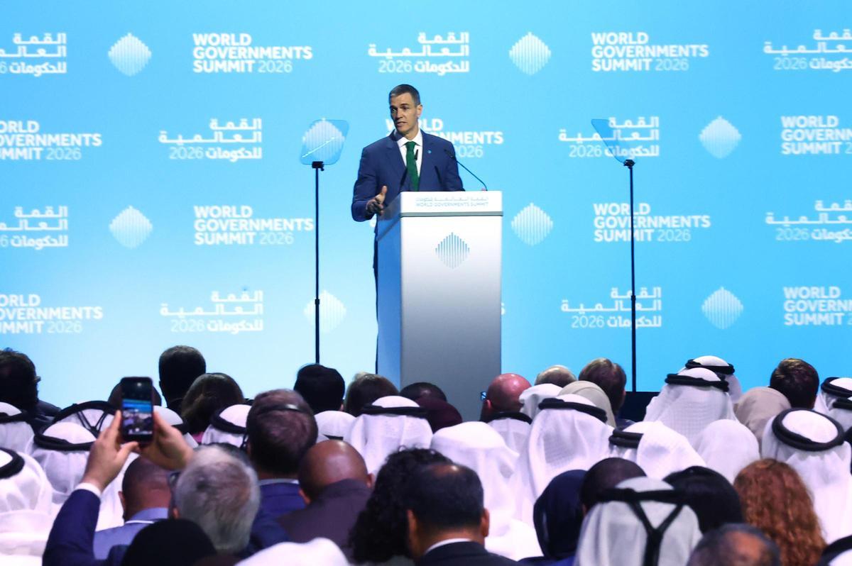 El president espanyol, Pedro Sánchez, al World Governments Summit de Dubai