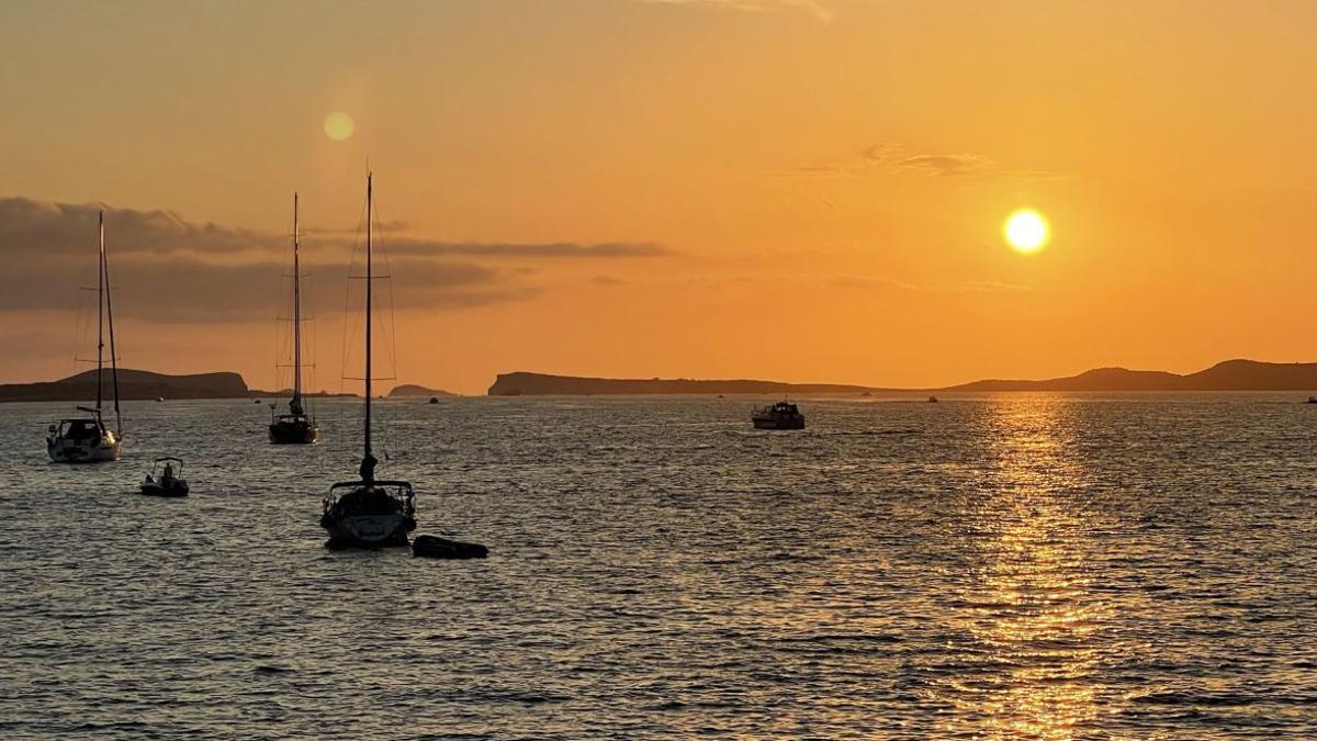 Puesta de sol desde ses Variades.