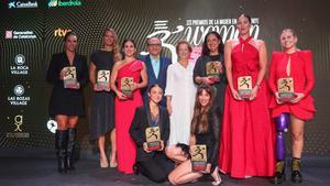 Las premiadas de la III gala Woman-Sport