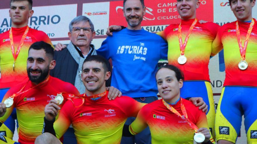 Asturias colecciona medallas en el campeonato de España de ciclocross