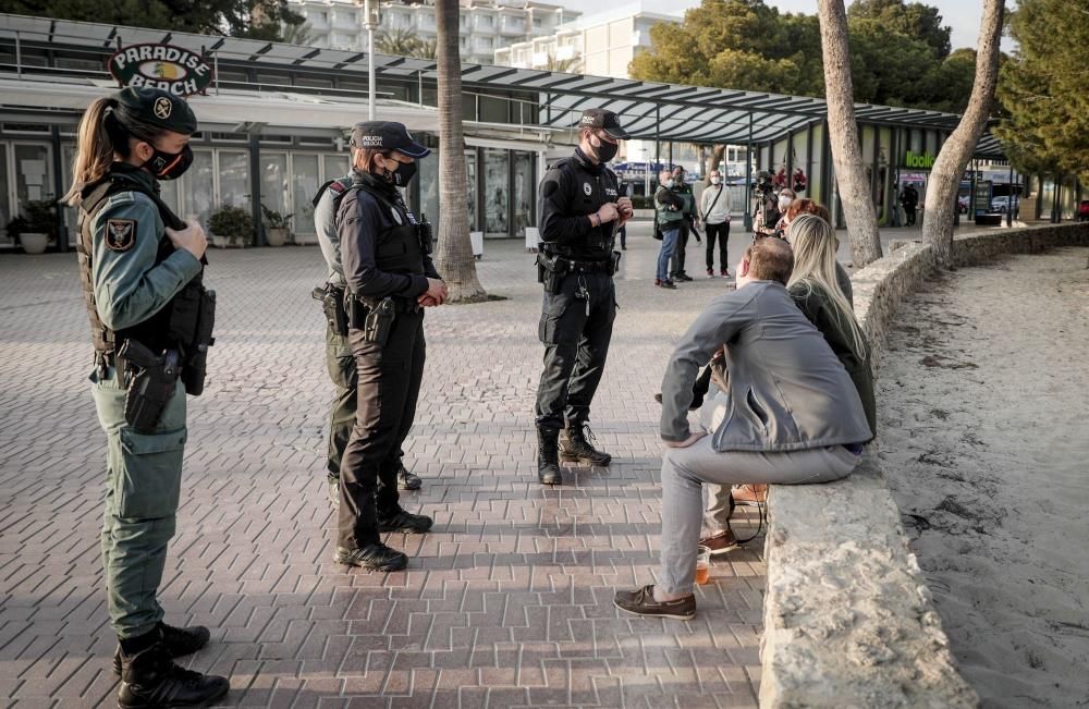 Starke Polizeipräsenz am Wochenende auf Mallorca