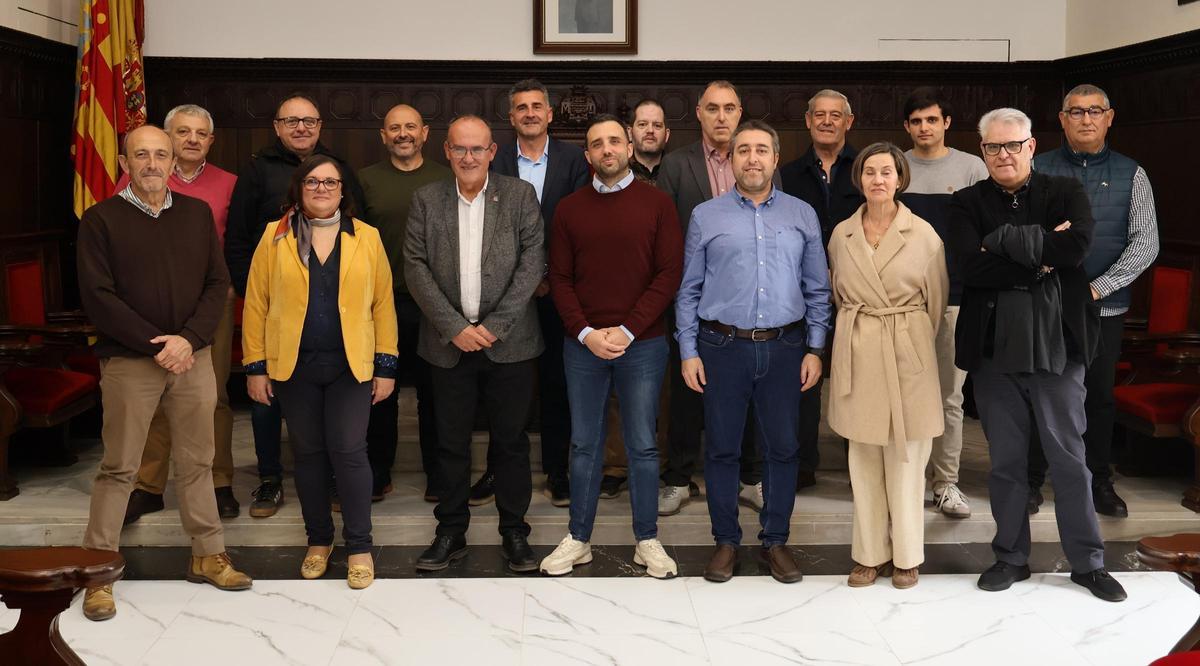 Presentación de la directiva en el Ayuntamiento de Sagunt.