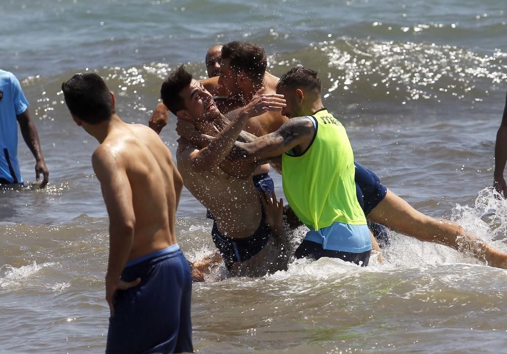 Entrenamiento del Levante en la Patacona