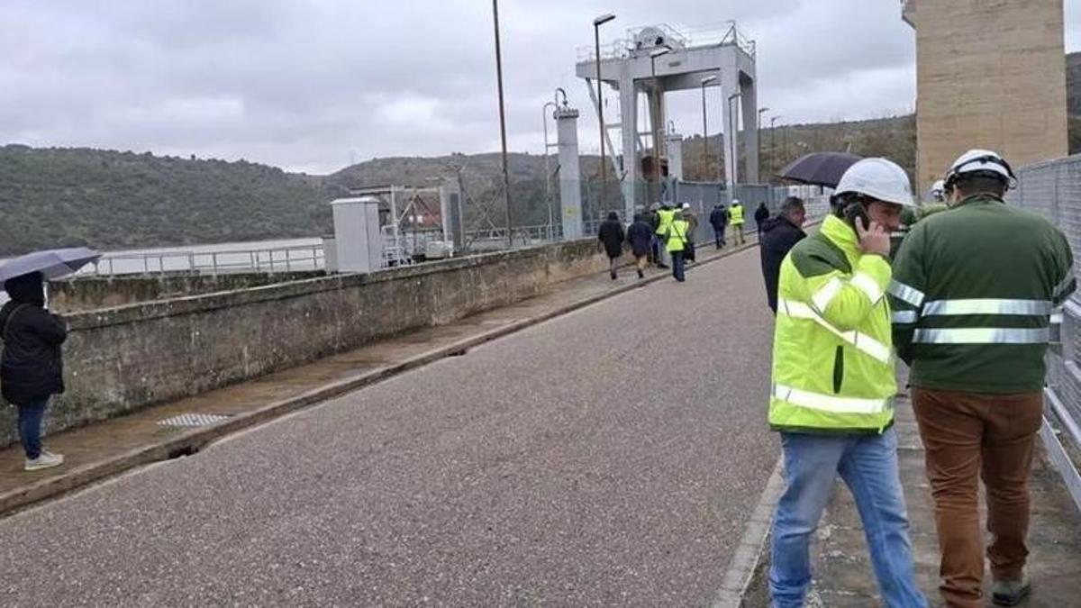Visita a la central de Villalcampo dentro de las actuaciones del proceso de extinción, el pasado febrero