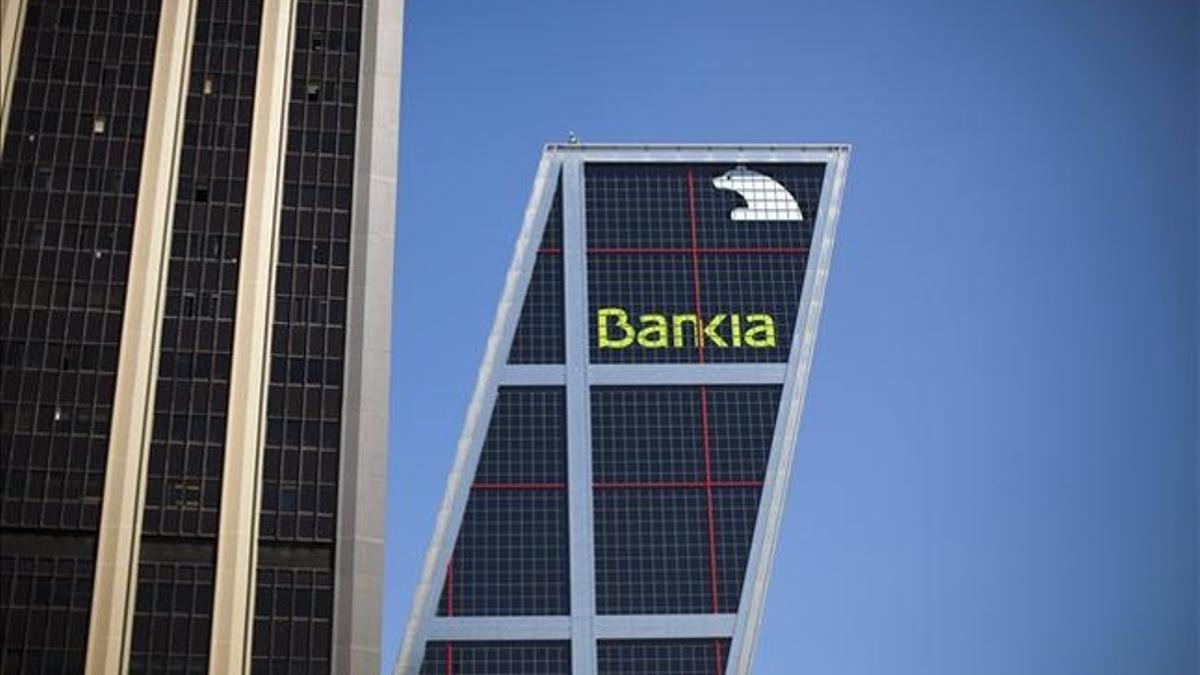 Imagen de la sede central de Bankia, en Madrid.