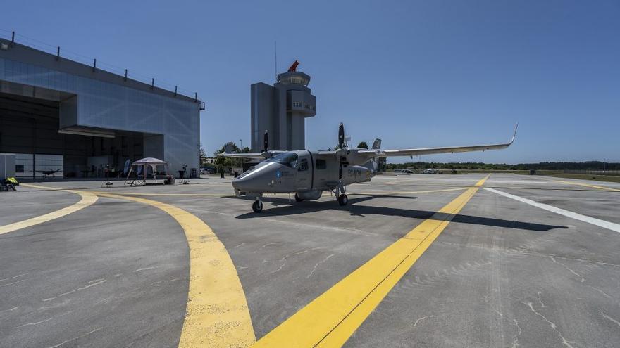 El aeródromo de Rozas en Castro de Rei en Lugo.