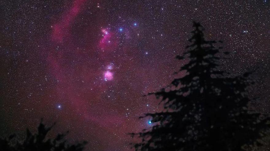 La constel·lació d&#039;Orió vista des d&#039;Albanyà, APOD del dia de la NASA