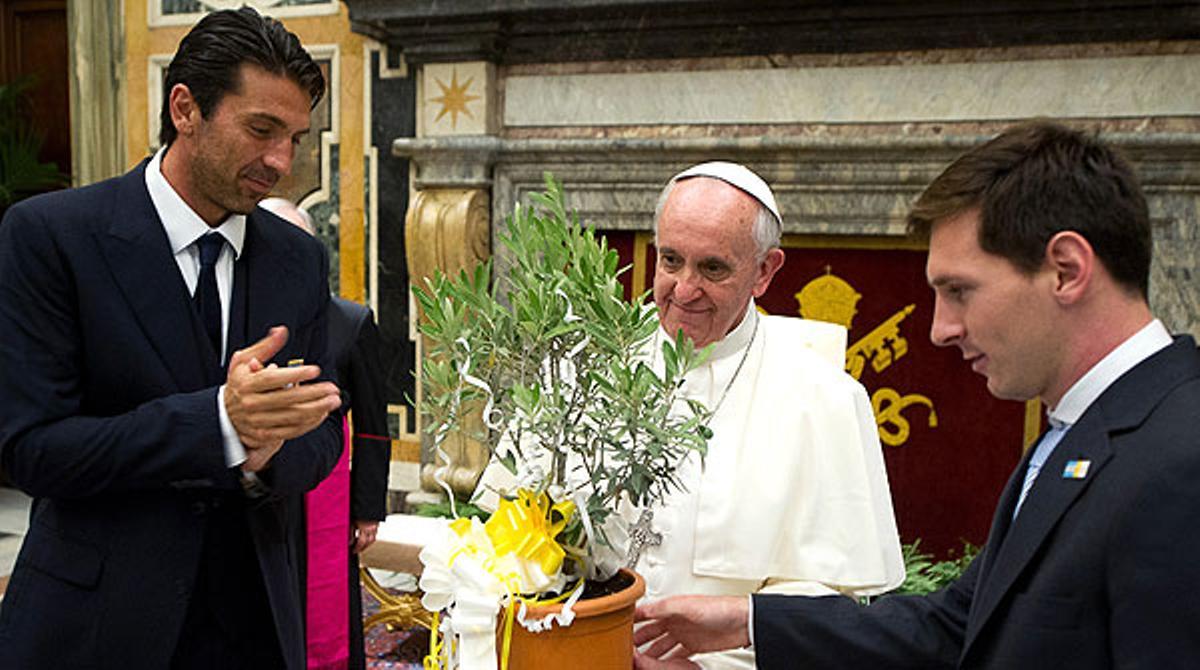 Les seleccions argentina i italiana han rebut la benedicció del Papa.